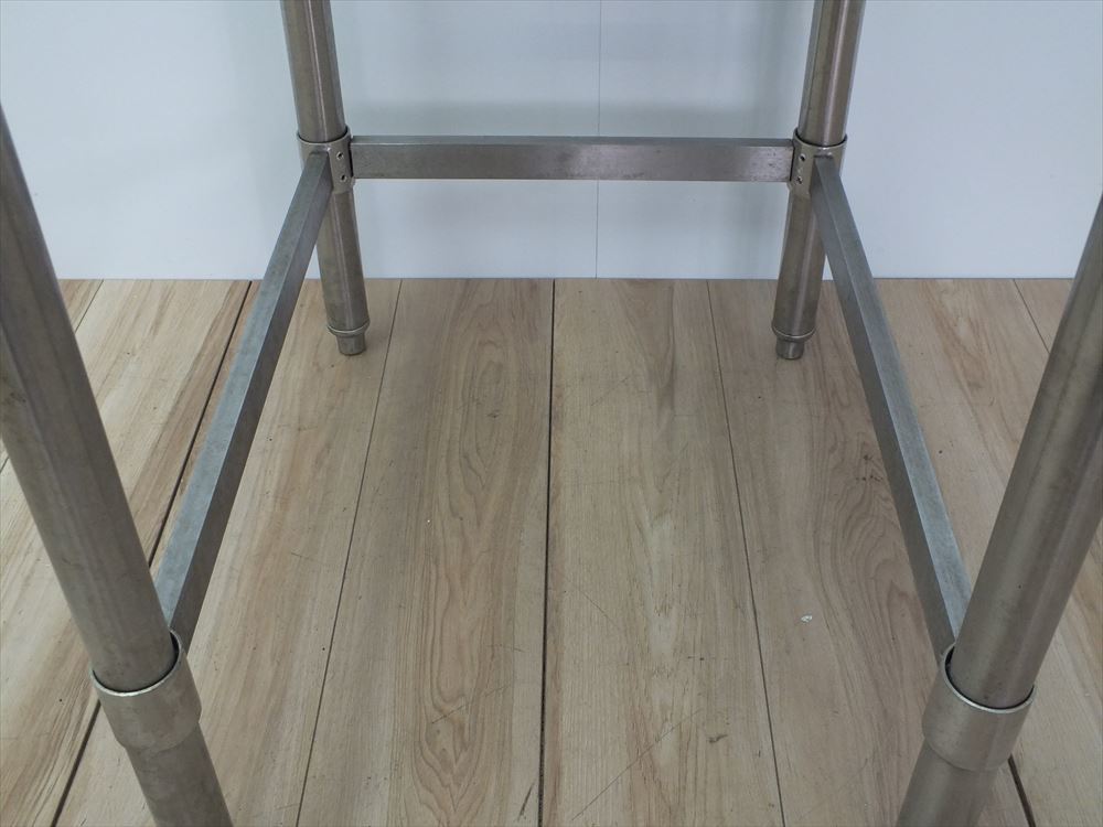 送料c区分中古 ステンレス作業台 中古 幅450×奥行600×高さ800 業務用 №j-2042 サーバー台 三方枠 【店頭受取で送料無料】 中古 業務用 ステンレス作業台 幅450 奥行600 高さ800