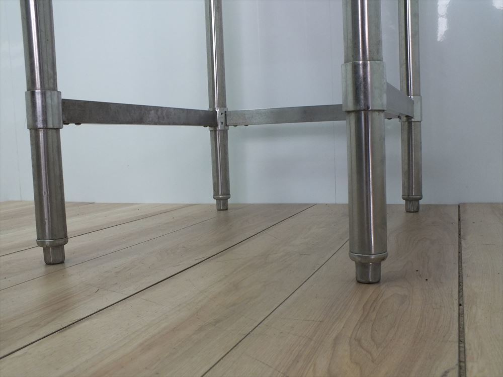 送料c区分中古 ステンレス作業台 中古 幅450×奥行600×高さ800 業務用 №j-2042 サーバー台 三方枠 【店頭受取で送料無料】 中古 業務用 ステンレス作業台 幅450 奥行600 高さ800