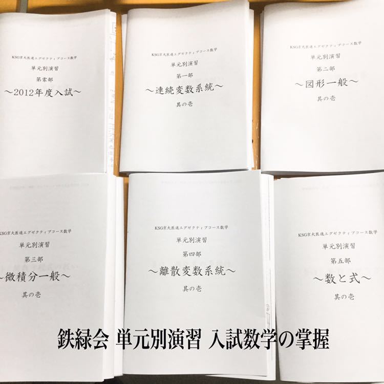 鉄緑会 高2 数学実戦講座I/II 問題集 第1/2部 通年セット 2017 計2冊