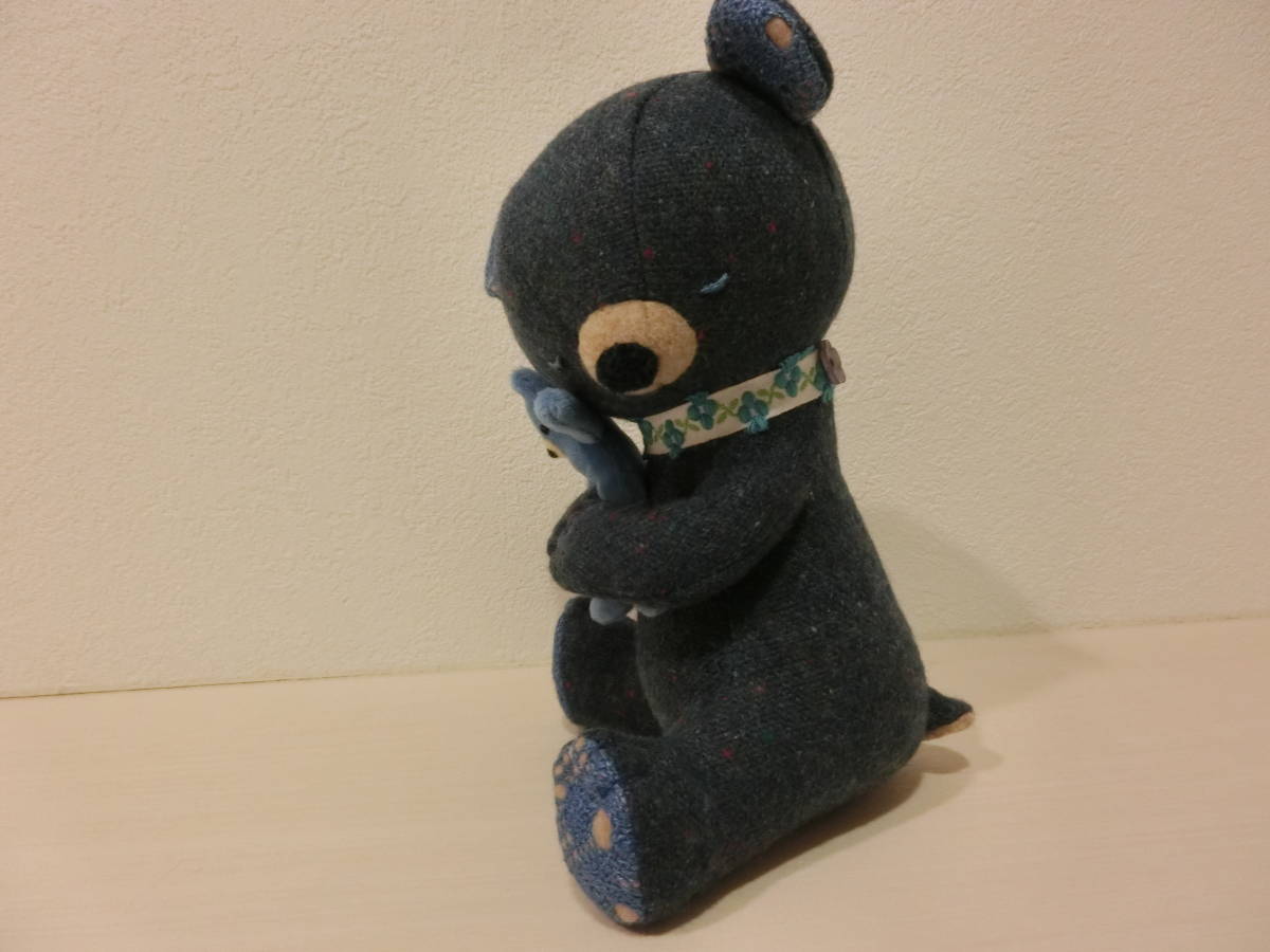 テディベア アンティークテイストの黒耳ベアちゃんʕ•ᴥ•ʔ （テディベア  