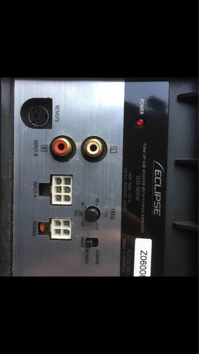 ECLIPSE TDX700W サブウーファー ジャンク扱い B ECLIPSE TDX700W サブ