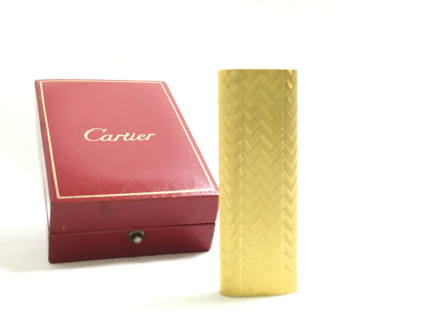 【超激得，定番人気】 着火確認OK Cartier カルティエ ガスライター ゴールド 箱付き(カルティエ)｜売買されたオークション情報、yahooの商品情報をアーカイブ公開 - オークファン カルティエ