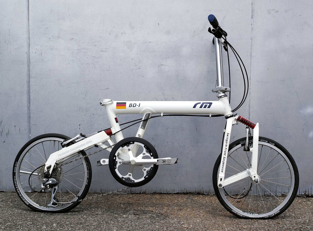 R&M アールアンドエム BD-1 折りたたみ自転車 18インチ、8段切り替え