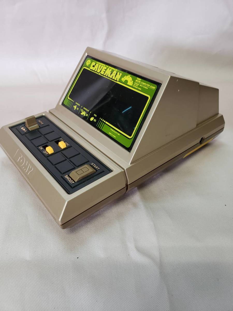TOMY LSIゲーム ケイブマン 1円スタート 中古 原始人 動作確認済！TOMY