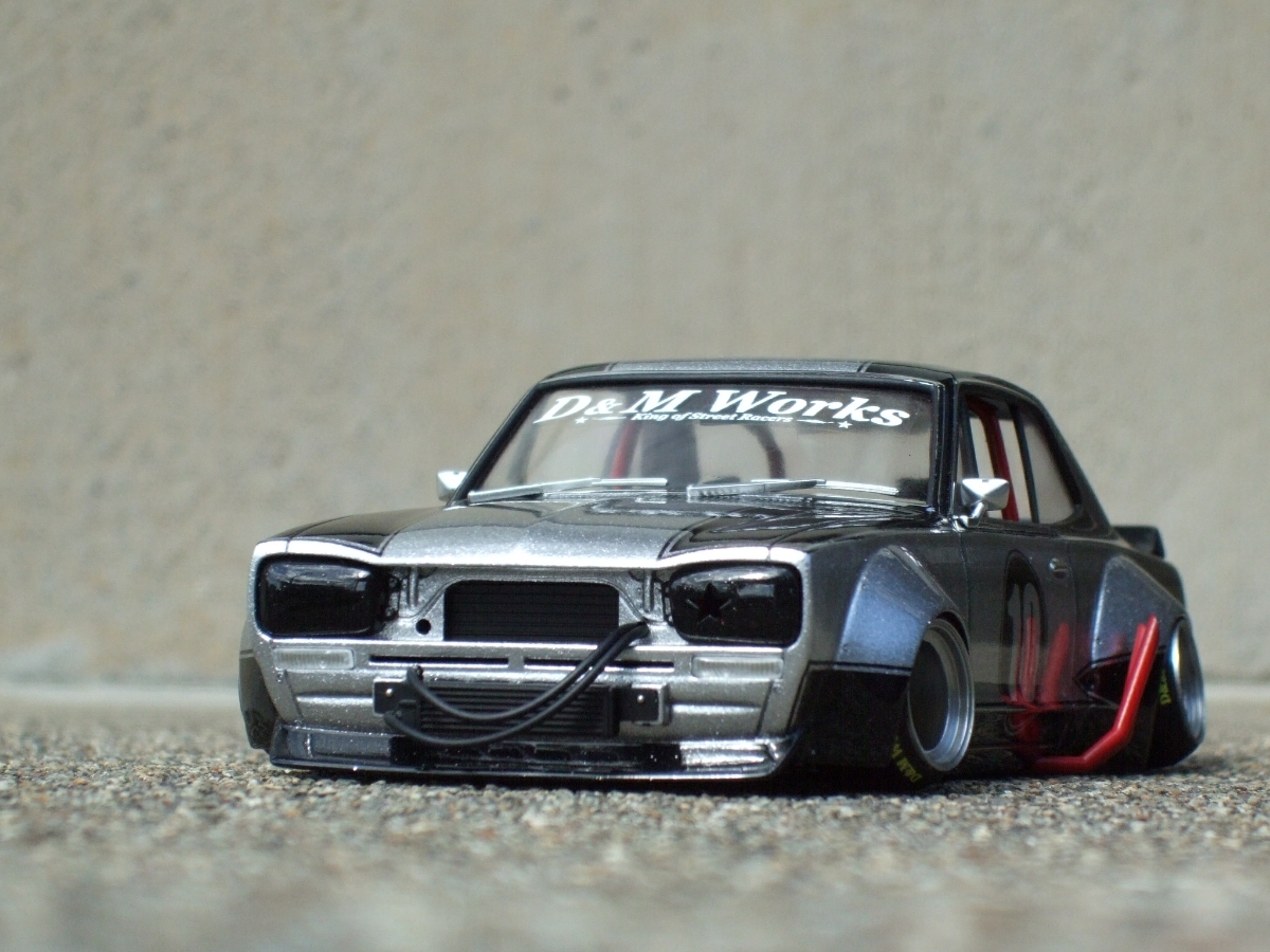 スカイラインGT-Rハコスカ1⁄24街道レーサー完成品 完成品 1/24 D＆M