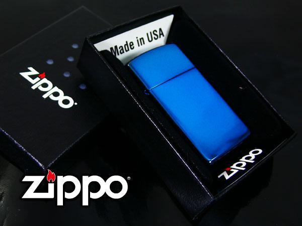  ジッポー サファイアブルー スリム 20494 @5300円(ミリタリー)｜売買されたオークション情報、yahooの商品情報をアーカイブ公開 - オークファン Zippo