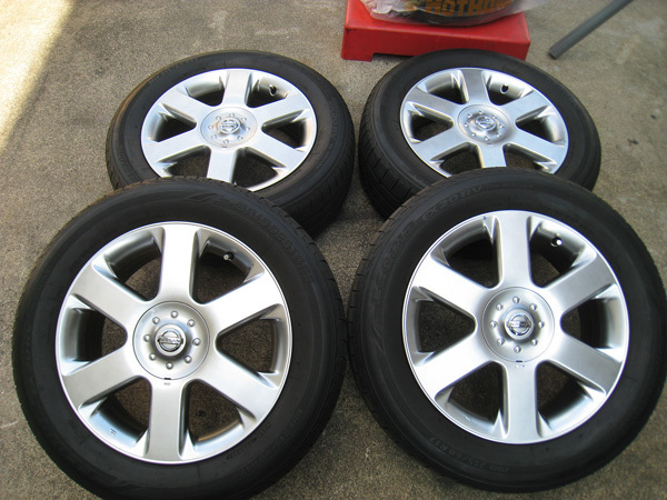 日産 E51エルグランド純正ホイール ハイグロス 17×6.5J5HPCD114.3+45 4本Set (HA06) クレジットカード QR決済可能 NISSAN エルグランド E51系 純正 6スポーク 6.5J 17インチ PCD114.3 5
