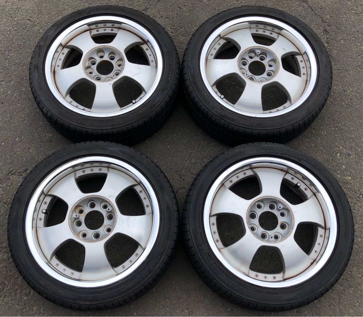 【最安値，大人気】 165/50R15 73V FIrestone WIDE DVAL FABULOUS アルミホイール付き 15&times;5.5J＋38 PCD 100-110 マルチホイール 4本 C.44(ラジアルタイヤ)｜売買されたオークション情報、yahooの商品情報をアーカイブ公開 - オー 4穴