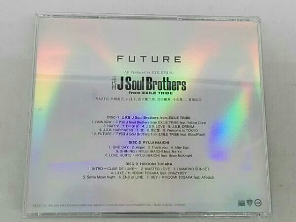 三代目 J Soul Brothers from EXILE TRIBE CD FUTURE(4Blu-ray Disc付