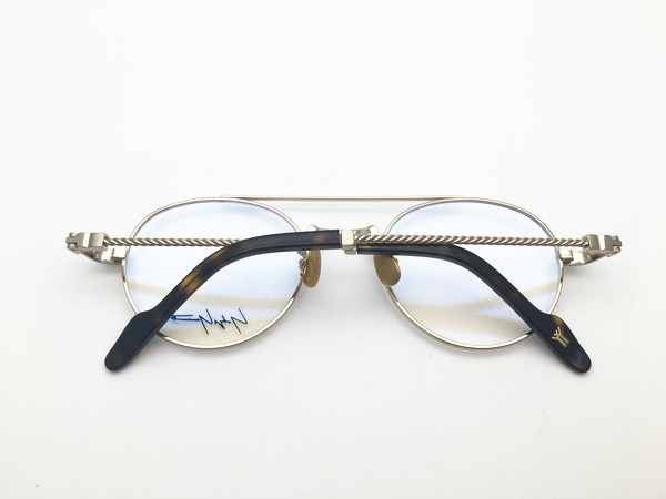 ヨウジヤマモト Yohji Yamamoto 19-0027 ゴールド 日本製 メガネフレーム 超軽量TITANIUM_4