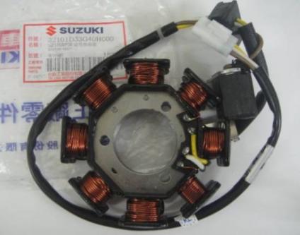 スズキ 純正　アドレスV125/G　CF46A　ステータコイル＋クランクシャフトカバー ガスケット　2点セット　新品
