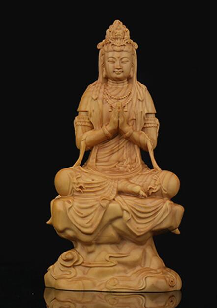 大黒天 木彫り CF886 仏教彫刻 黒漆内漆箔厨子 木造漆箔一塔両尊四士