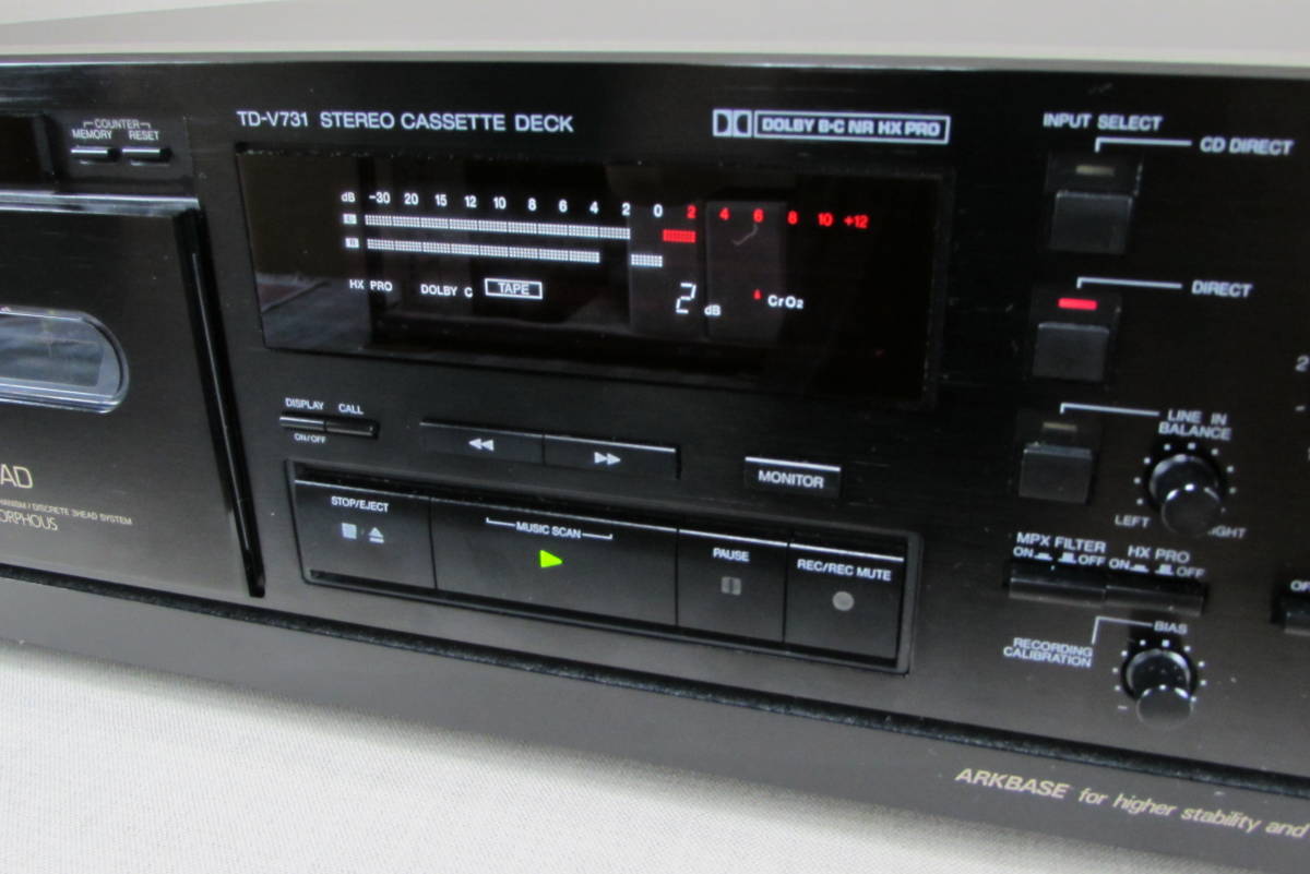 Victor TD-V731 ステレオカセットデッキ ビクター 動作品