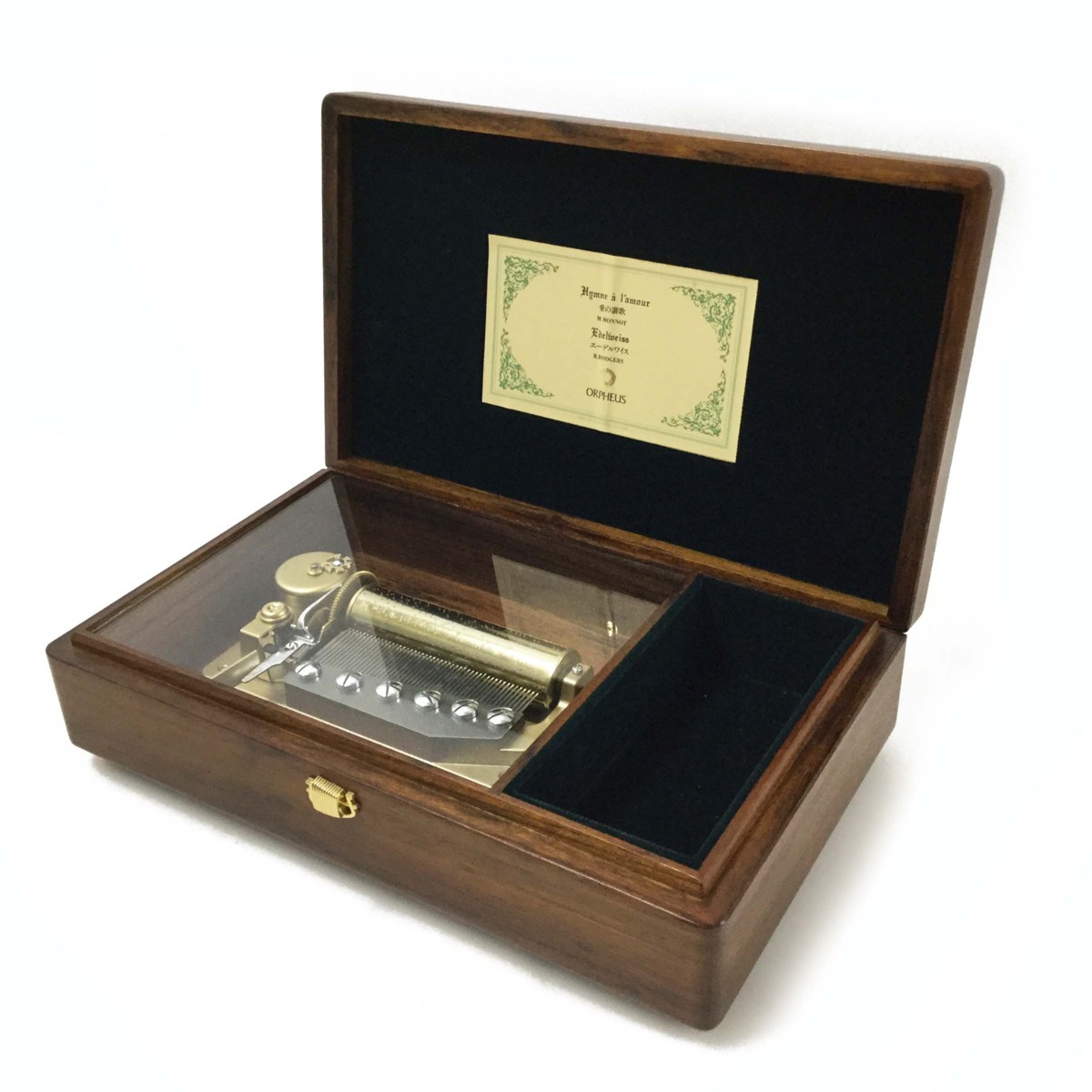 e) 三協精機 ORPHEUS オルフェウス オルゴール 愛の讃歌