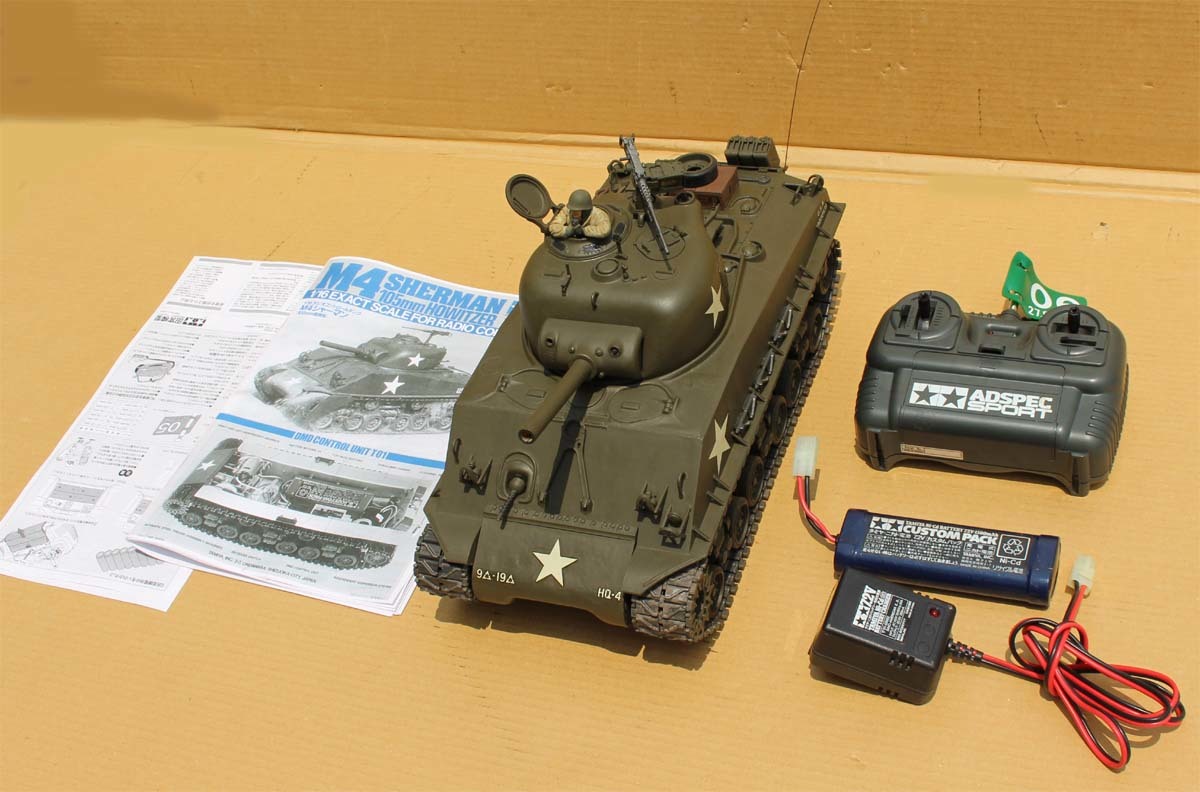 タミヤ 1/16 M4 SHERMAN シャーマン戦車 完成品 絶版品