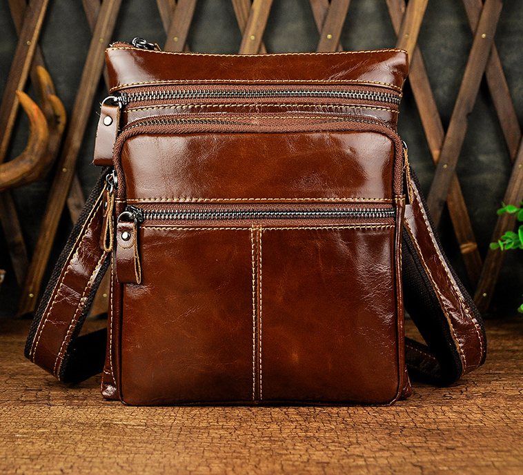 W-86 レザーボディバッグ 新品☆高品質 メンズ 本革 斜め掛けバッグ ボディ