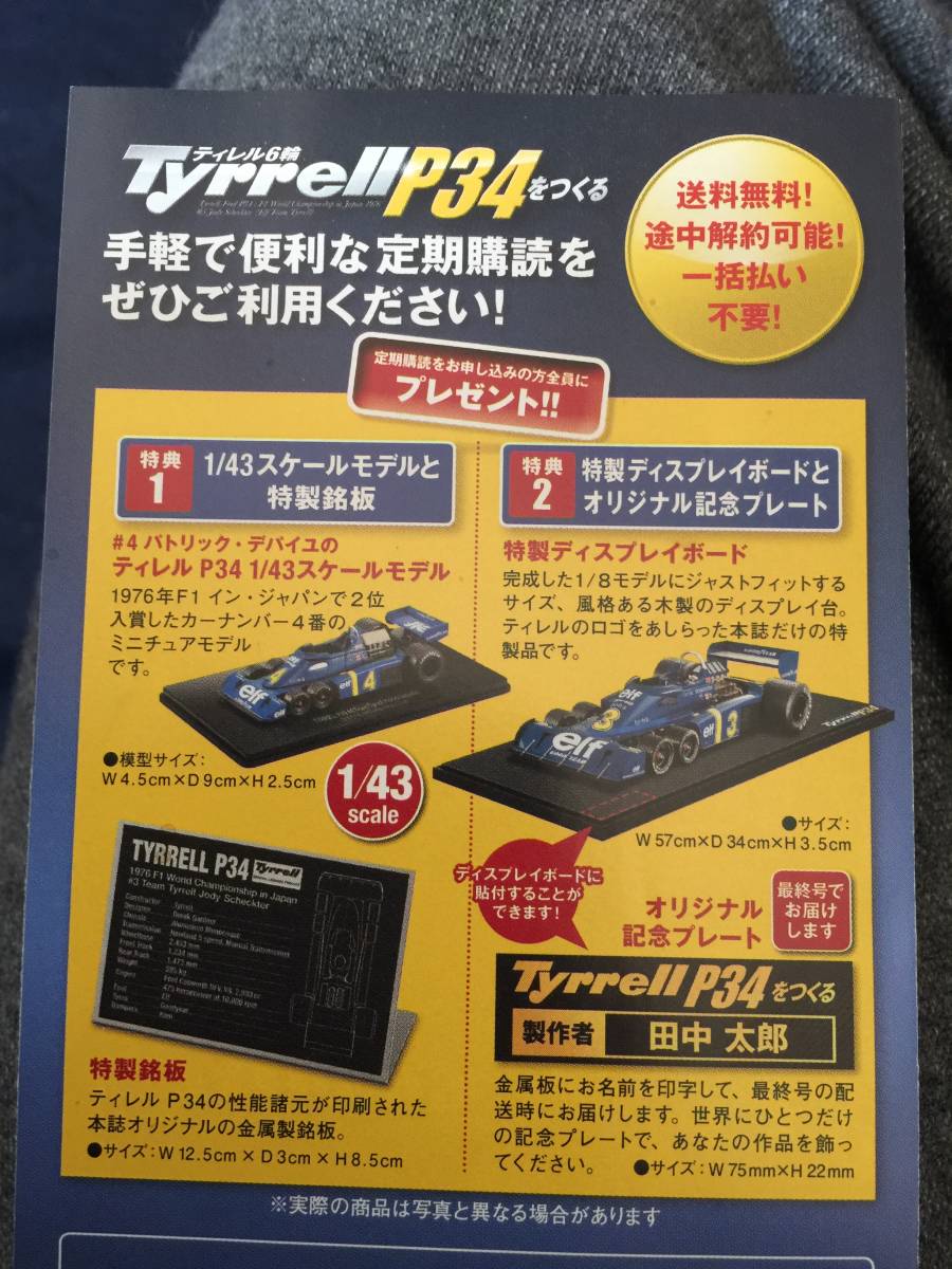 アシェット ティレル6輪P34を作る