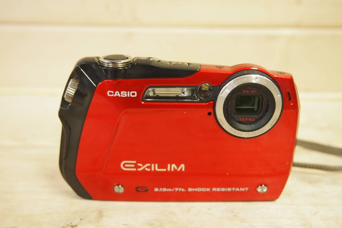 ◇CASIO カシオ EXILIM EX-G1 デジタルカメラ 防水 防塵 レッド ⑲