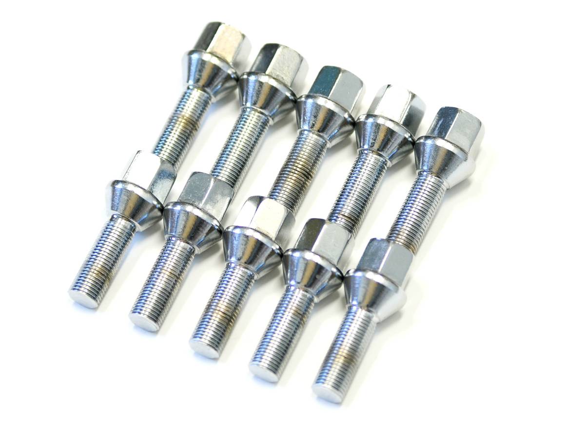 メッキボルト M12 x P1.25 首下25mm 60°テーパー FIAT フィアット