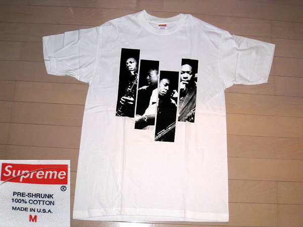 入手困難☆コラボ Supreme×JOHN COLTRANE ジャズ Tシャツ L白 BOXロゴ 
