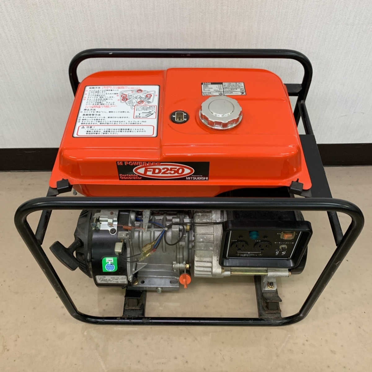  /数回使用の 三菱 GM 182P 発電機 100V ガソリン MZ0812(発電機)｜売買されたオークション情報、yahooの商品情報をアーカイブ公開 - オークファン 発電機