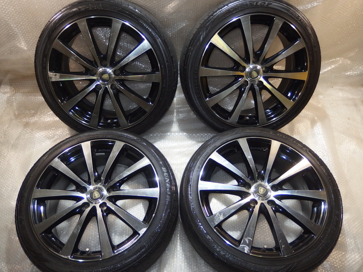 マナレイスポーツ18インチアルミホイール+タイヤ付き4本 215/45R18 