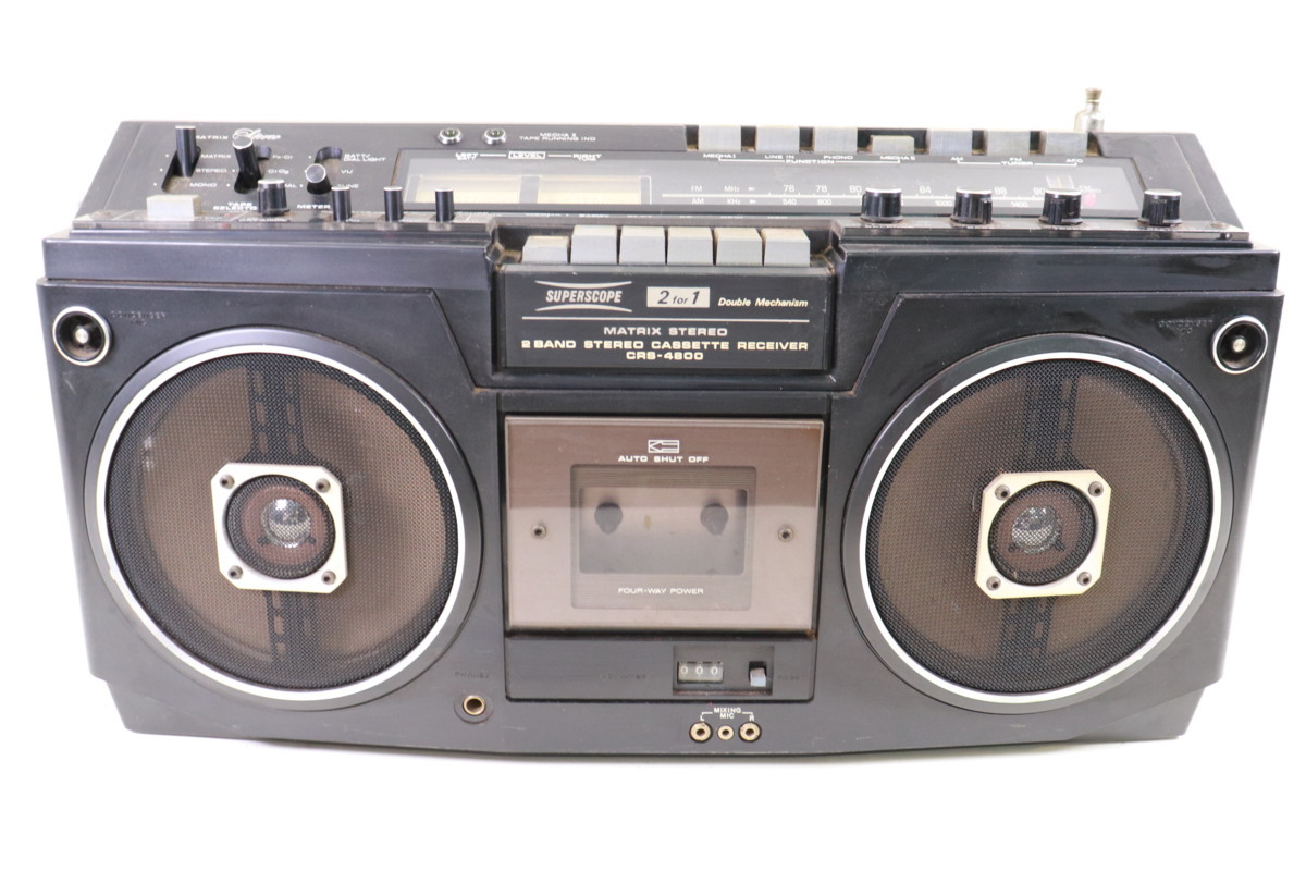 ☆ マランツ SUPERSCOPE タブルメカニズム ラジカセ CRS-4800 昭和