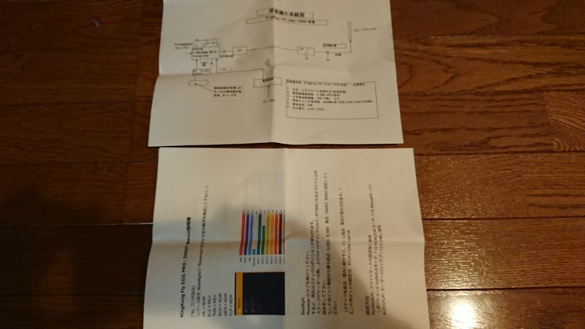 kingkong FPV egg 138 受信機フタバ(S-Fhss) Runcam仕様 中古