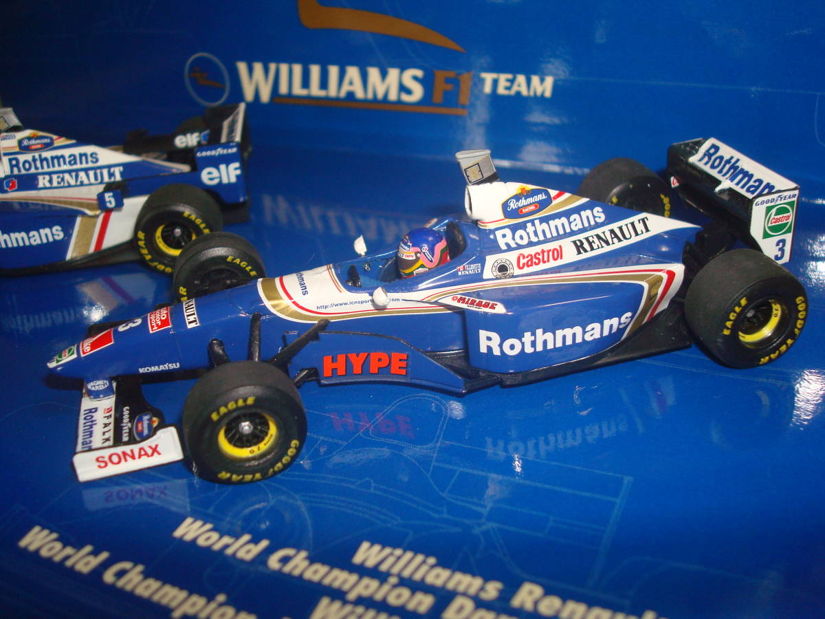 World Champion Set ウィリアムズ ルノー FW18 & FW19 Rothmansタバコ