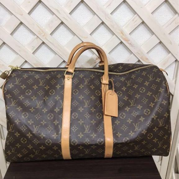  X/A LOUIS VUITTON ルイヴィトン キーポル 55 モノグラム ボストンバッグ 品 本物真贋済み(ボストンバッグ)｜売買されたオークション情報、yahooの商品情報をアーカイブ公開 - オークファン かばん、バッグ