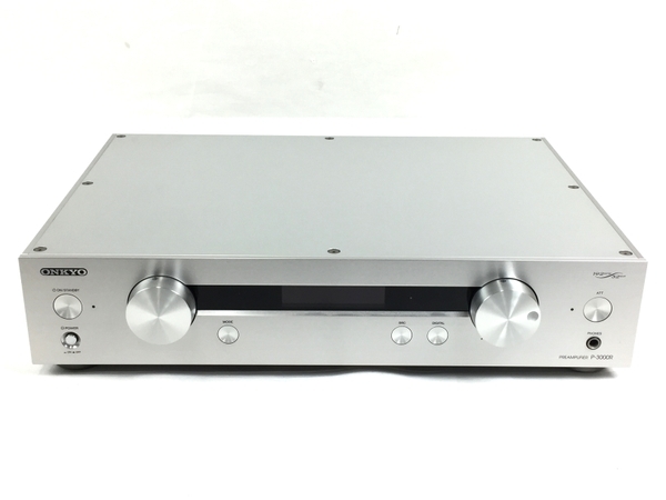 ONKYO オンキョー P-3000R (S) プリアンプ シルバー 訳あり 中古 訳