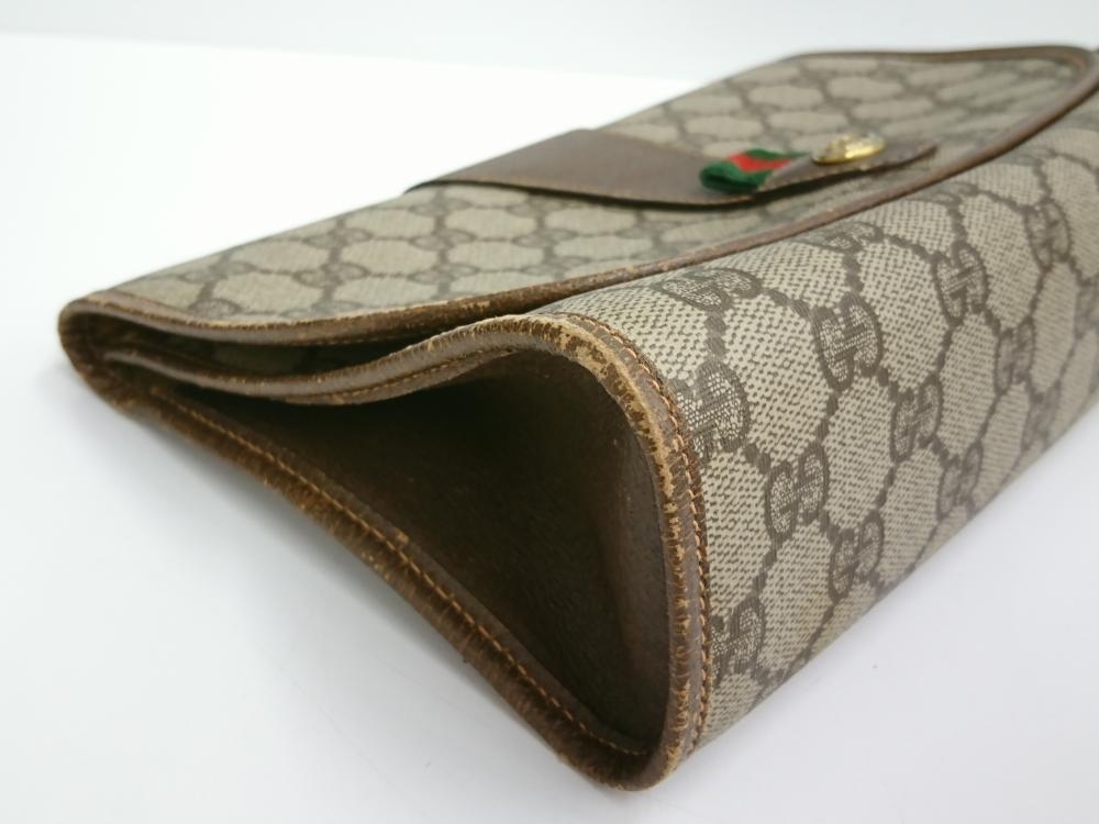 Gucci シェリーライン GGモノグラム クラッチバッグ GUCCI グッチ GG柄 シェリーライン オールドグッチ クラッチバッグ 156
