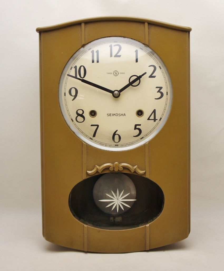 得価，爆買い】 精工舎/SEIKOSHA 掛け時計 振り子 ゼンマイ式（昭和