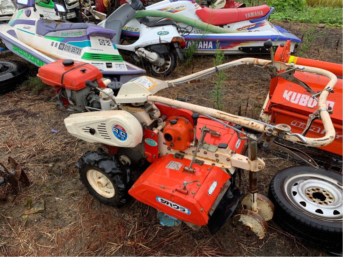 シバウラ 管理機 耕運機 RC700 ハンドル回転可能 エンジン圧縮あり 詳しい方のご入札を 配達限定