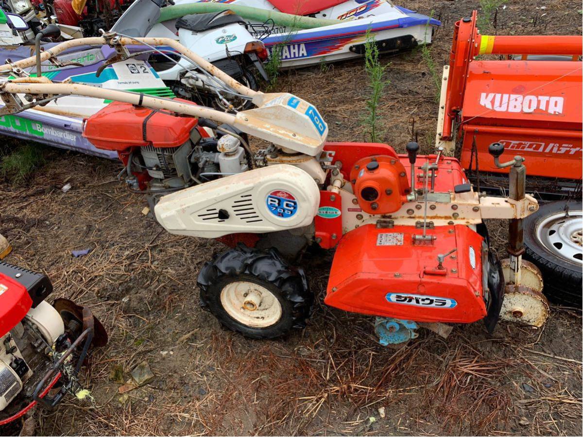 シバウラ 管理機 耕運機 RC700 ハンドル回転可能 エンジン圧縮あり 詳しい方のご入札を 配達限定