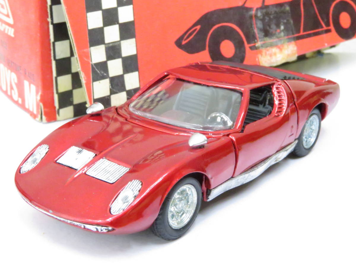 POLITOYS Lamborghini MIURA bertone ランボルギーニ ミウラ 箱付 1/43 