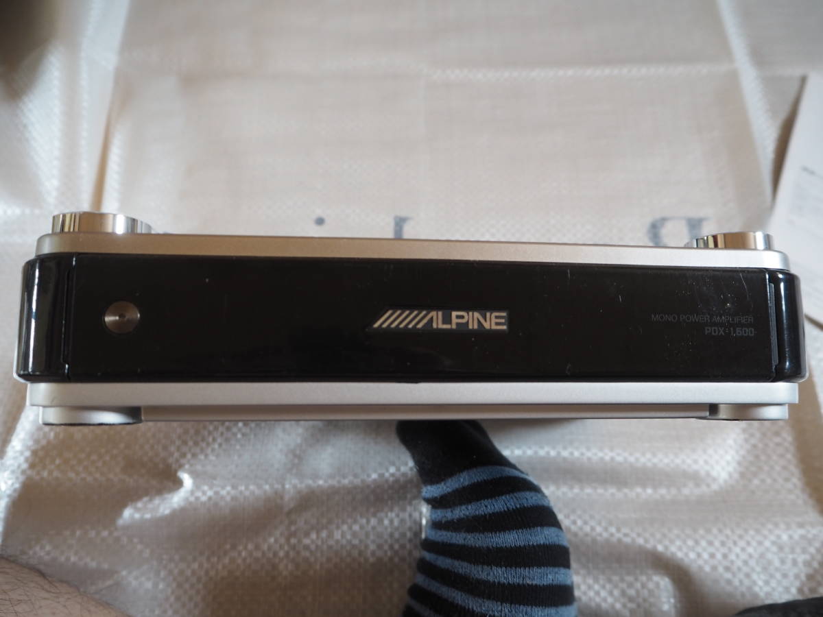 ALPINE PDX-1.600 モノラルパワーアンプ 動作良好 しばらく使ってい
