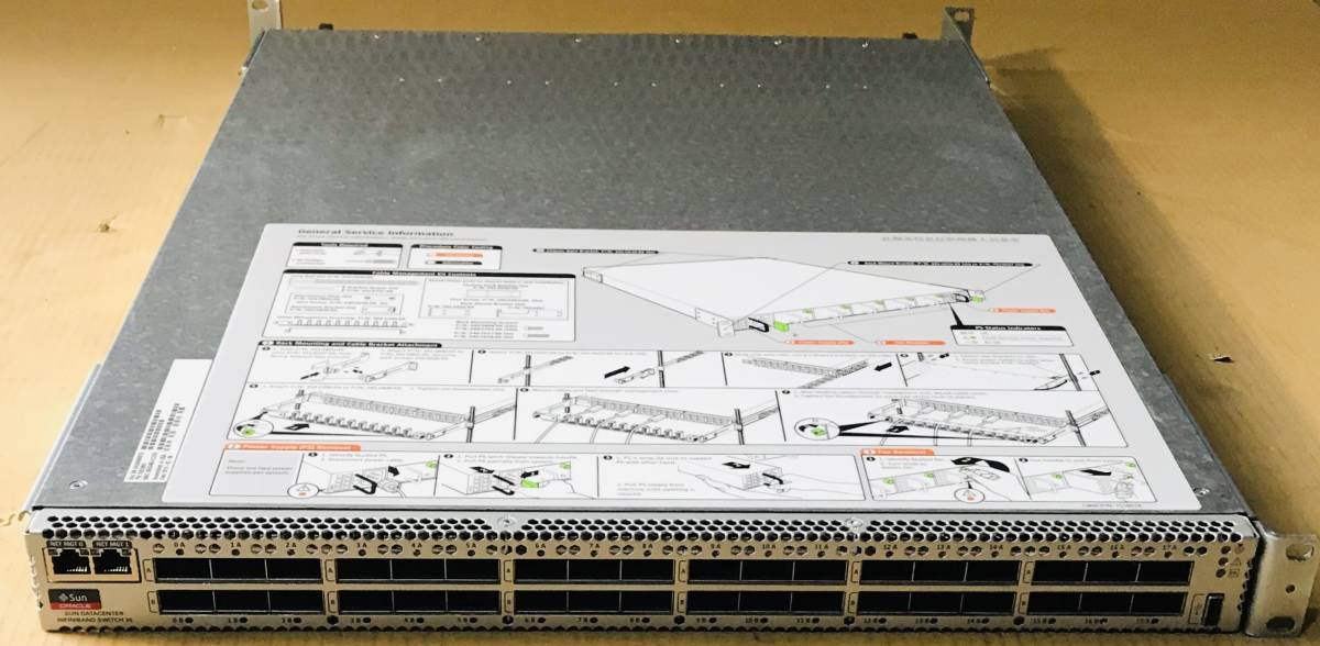 S1903-Z-01-①Sun ORACLE INFINBAND SWITCH 36 40GB 3019 1点 通電OK(イーサネットハブ ...