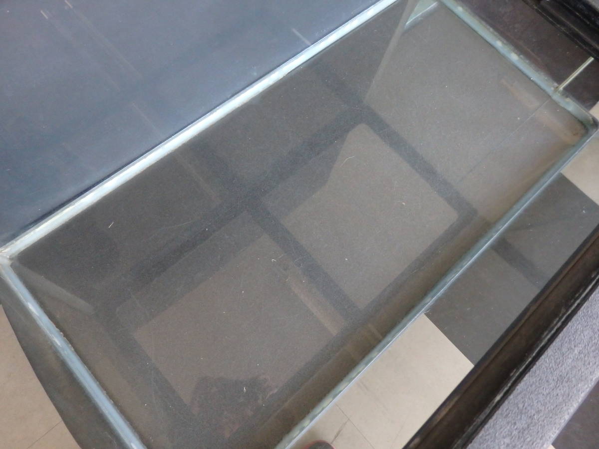 大型ガラス水槽 前面両角曲面９０×４５×４５ ディスカス アロワナ 大型魚 小型熱帯魚 中古品 引取限定!!_4