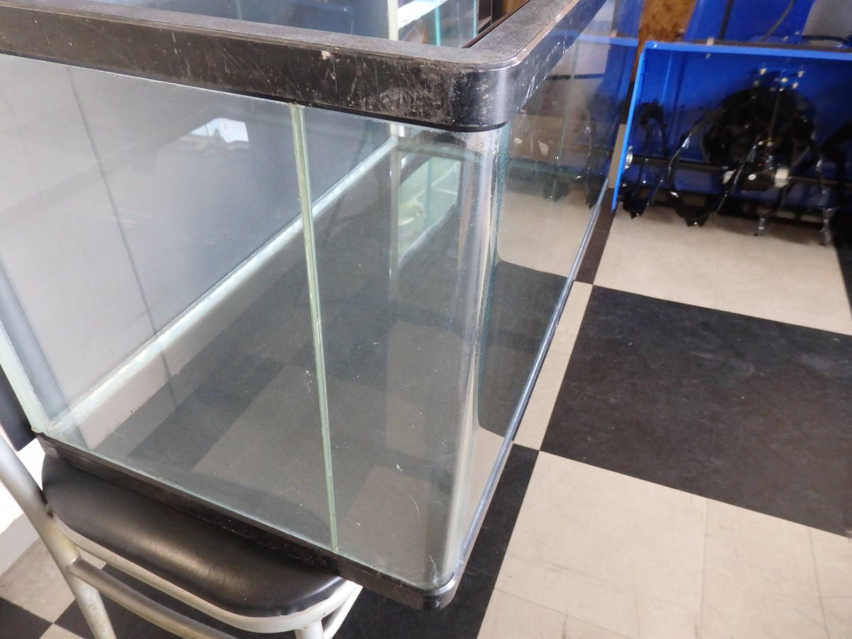 大型ガラス水槽 前面両角曲面９０×４５×４５ ディスカス アロワナ 大型魚 小型熱帯魚 中古品 引取限定!!_5