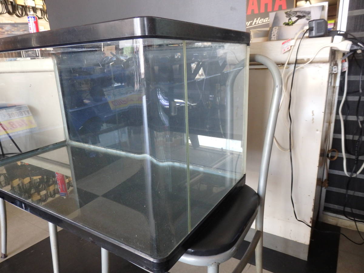 大型ガラス水槽 前面両角曲面９０×４５×４５ ディスカス アロワナ 大型魚 小型熱帯魚 中古品 引取限定!!_6