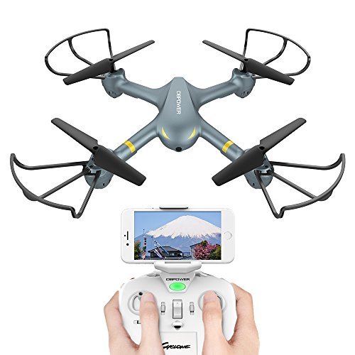【新品未使用】色グレー サイズカメラ付き WI-FI FPV ドローン ヘリコプター ラジコン ヘッドレスモード 初心者向き 国内