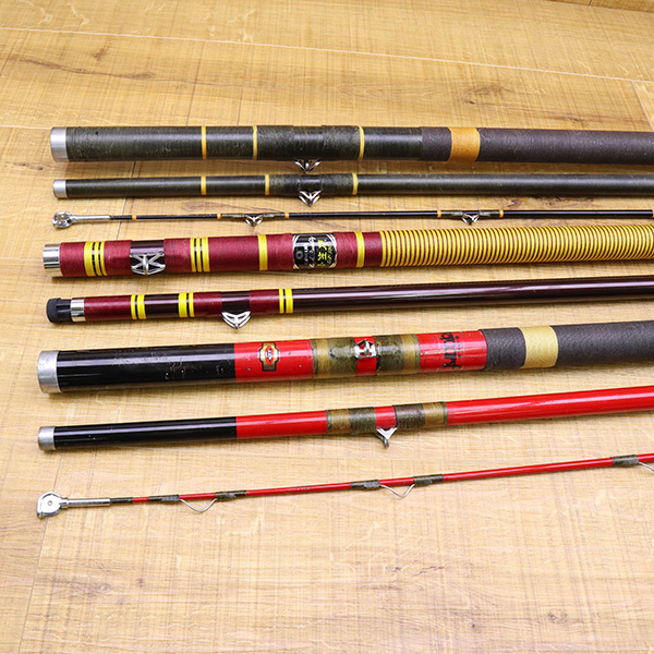 1円スタート NFT ジャンボ 4m80／3 3本継、小笠原 DX 500 など 石鯛竿