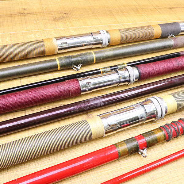 1円スタート NFT ジャンボ 4m80／3 3本継、小笠原 DX 500 など 石鯛竿