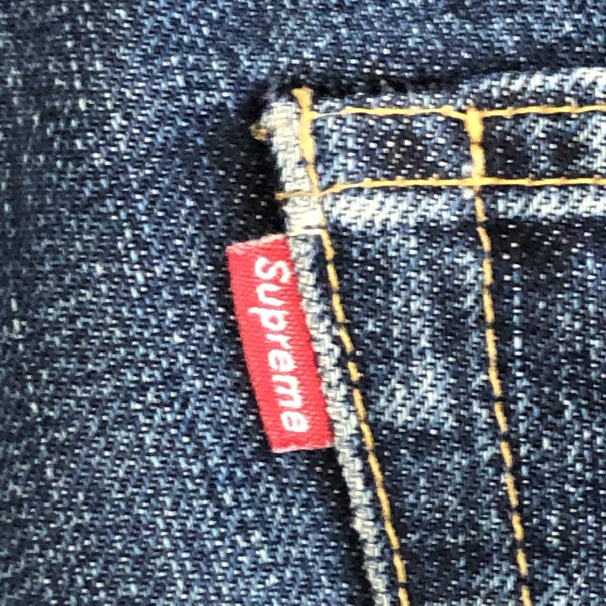 即決】00年代初期 ビンテージ Supreme 5 Pocket Rigid Slim Jeans 