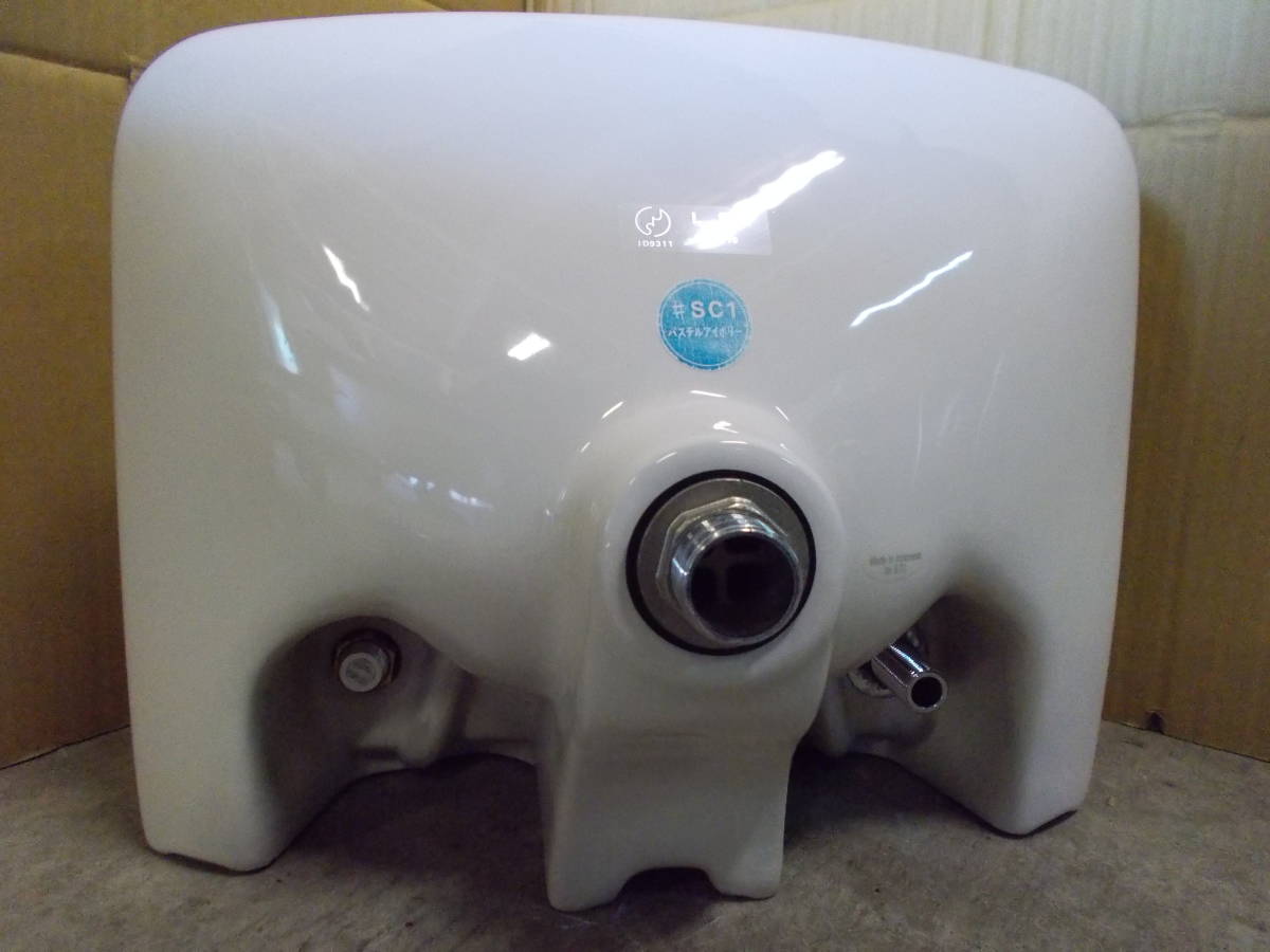 品 TOTO 手洗いシンク L5BR パステルアイボリー 蛇口付 水石鹸入れ付