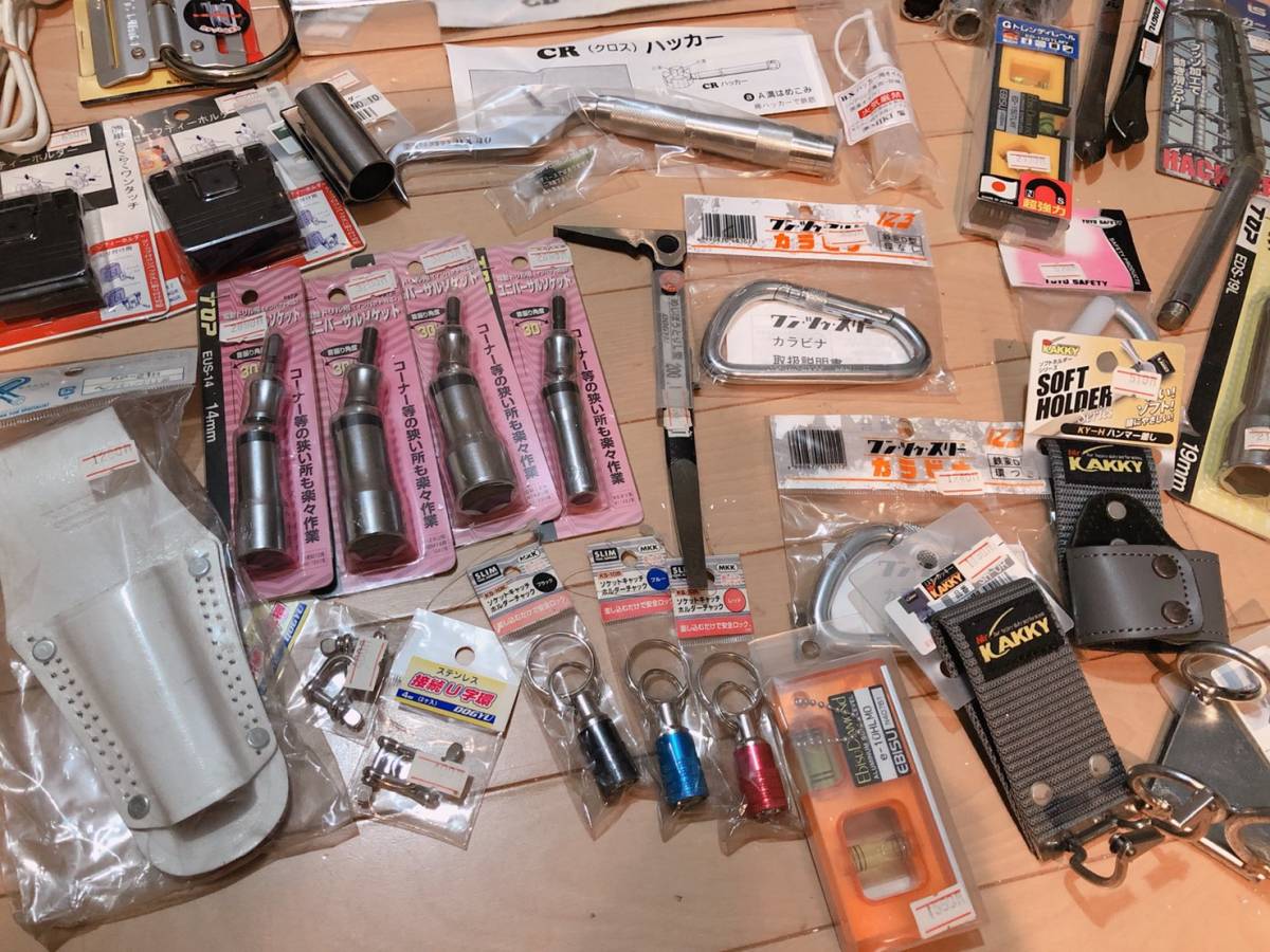 【9月閉店セール！！】工具 大量 まとめ★ハンマーケース ソケット キャッチ Gトレンディレベル バール ハッカー 膝当 オイル DIY 9-2_2