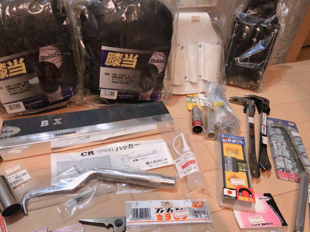 【9月閉店セール！！】工具 大量 まとめ★ハンマーケース ソケット キャッチ Gトレンディレベル バール ハッカー 膝当 オイル DIY 9-2_3