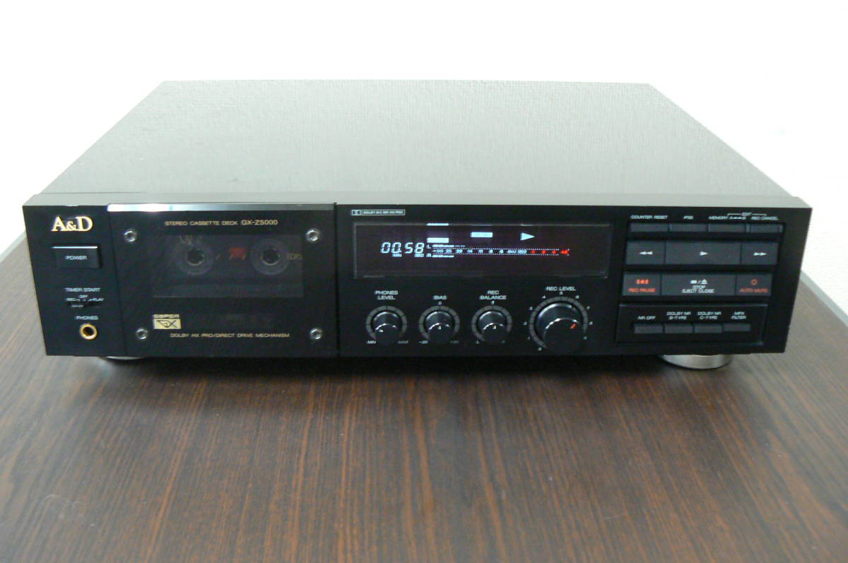 5日で終了】A&Dカセットデッキ GX-Z5000 メンテ済み、基本動作確認済み A&D
