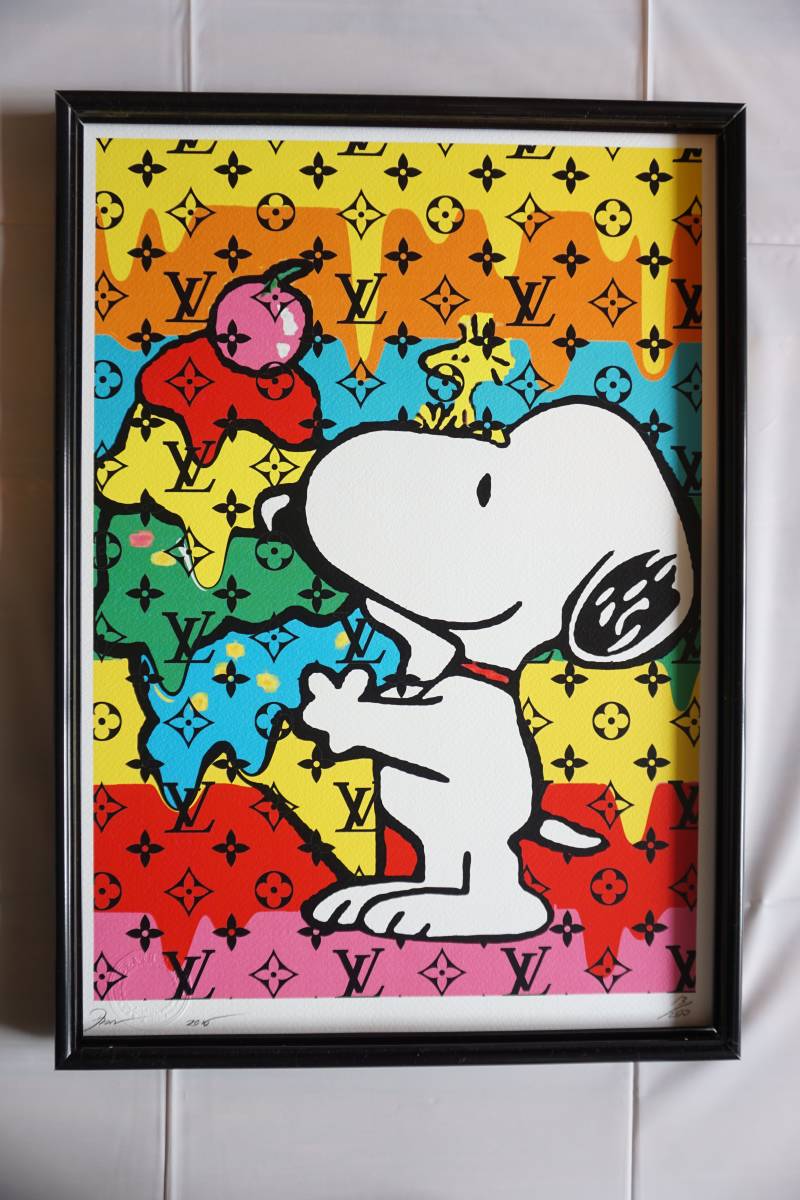 新品♪2016年版☆世界限定100枚☆スヌーピー×ルイヴィトン 世界100